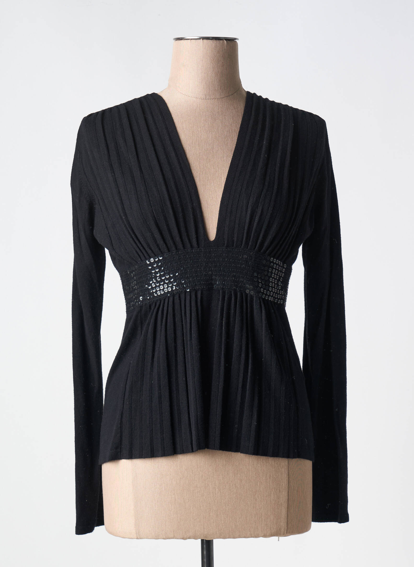 Pull Coupe Cintrée Noir Zara Femme 2644628-noir00 Modz