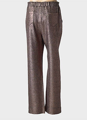 Pantalon droit stretch taille normale marron ANGE femme
