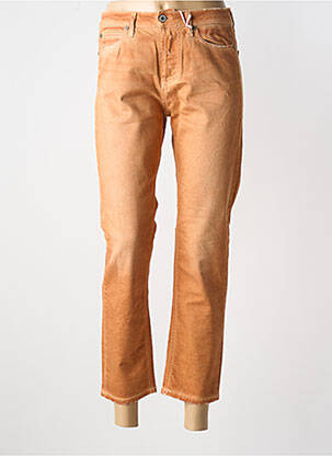 Jeans coupe slim stretch taille normale orange PLEASE femme