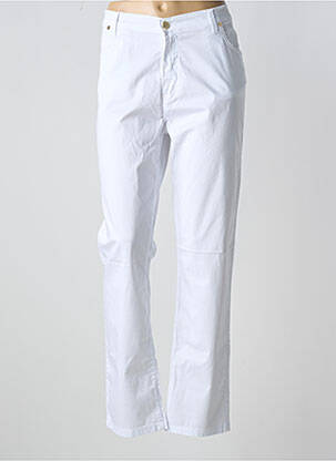 Pantalon droit stretch taille normale blanc TINTA femme