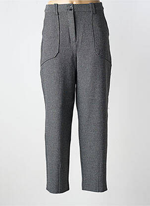Pantalon droit stretch taille normale gris B.YOUNG femme