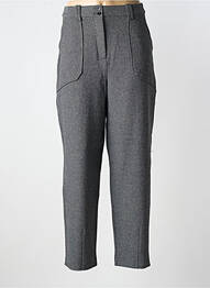 Pantalon droit stretch taille normale gris B.YOUNG femme