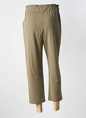 Pantalon 7/8 stretch taille normale vert ORFEO femme