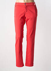 Pantalon slim rouge PLEASE pour femme seconde vue