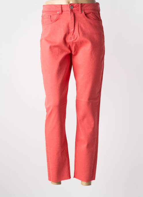 Jeans coupe droite rouge B.YOUNG pour femme