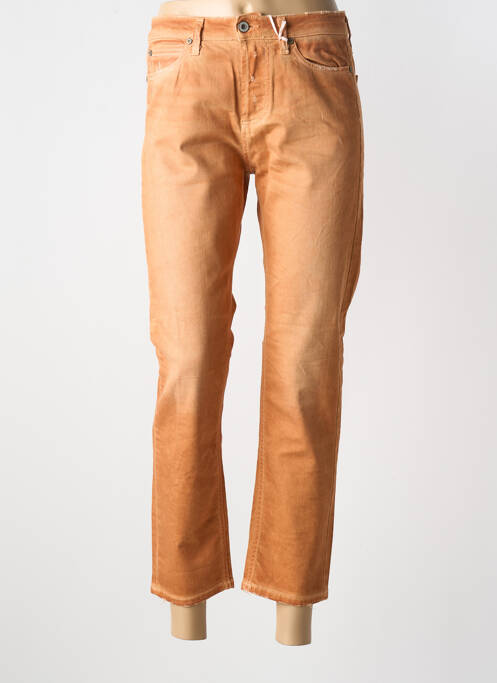 Jeans coupe slim orange PLEASE pour femme