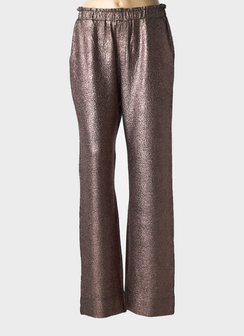Pantalon droit marron ANGE pour femme