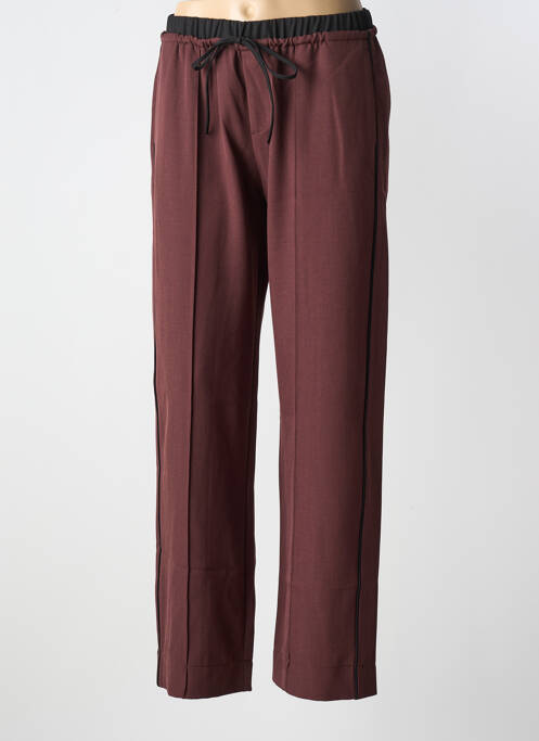 Pantalon droit marron ANGE pour femme