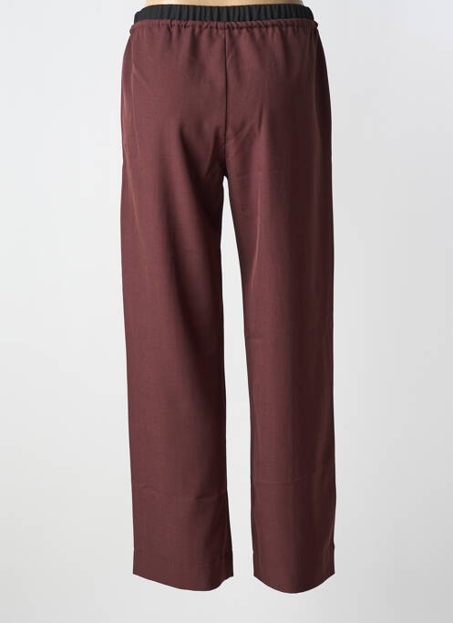 Pantalon droit marron ANGE pour femme