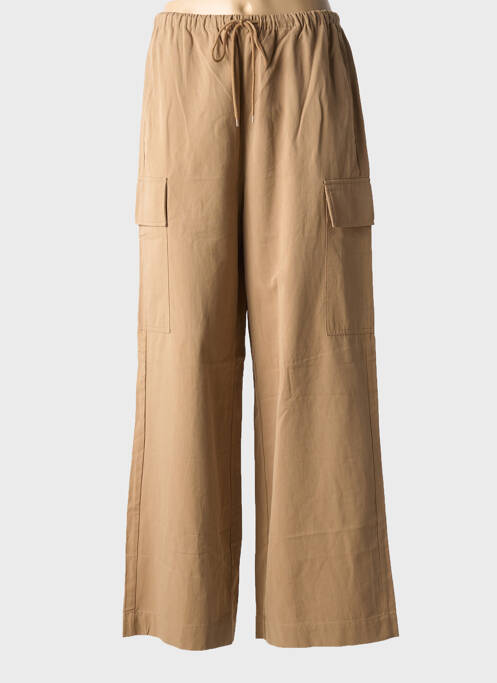 Pantalon large marron GRACE & MILA pour femme