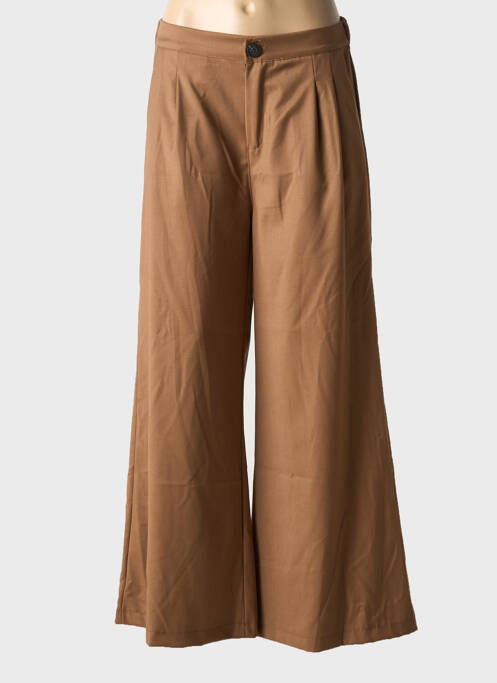 Pantalon large marron MIYA pour femme