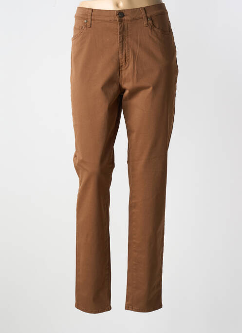 Pantalon slim marron LCDN pour femme