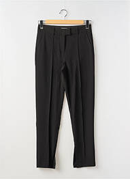 Pantalon slim tissage popeline taille normale noir B.YOUNG femme