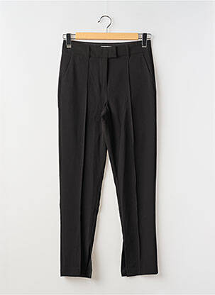 Pantalon slim tissage popeline taille normale noir B.YOUNG femme