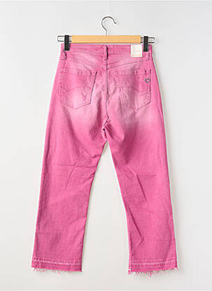 Jeans coupe droite stretch taille normale rose PLEASE femme