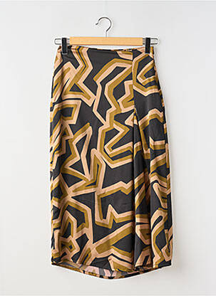 Jupe longue tissage crêpe noir MÊME ROAD femme