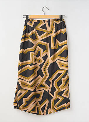 Jupe longue tissage crêpe noir MÊME ROAD femme