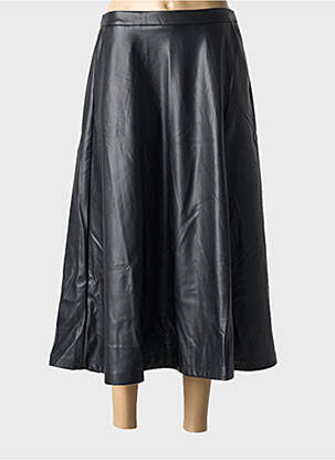 Jupe longue coupe évasée noir B.YOUNG femme