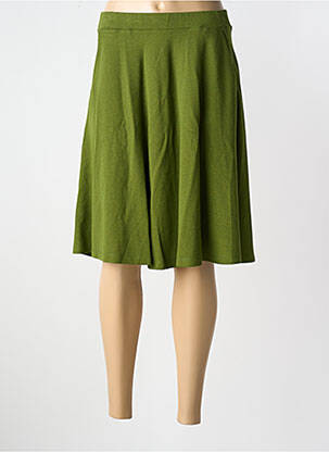Jupe mi-longue coupe évasée vert KING LOUIE femme