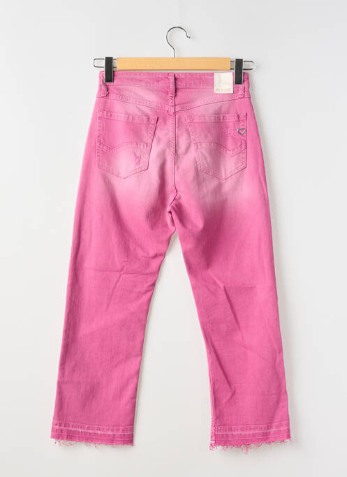 Jeans coupe droite rose PLEASE pour femme