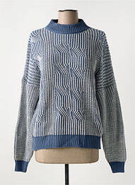 Pull stretch manches longues bleu MERI & ESCA femme