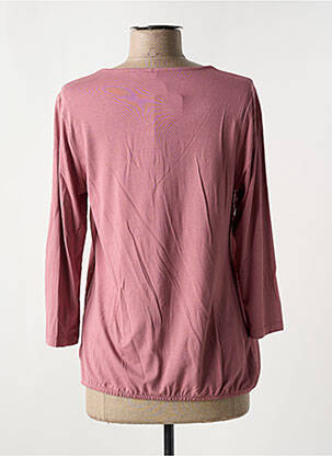 Blouse col rond manches 3/4 rose BARBARA LEBEK femme