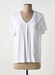 T-shirt coupe droite manches courtes blanc GRIFFON femme