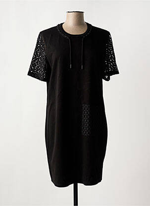 Robe courte manches courtes manches courtes noir BARBARA LEBEK femme