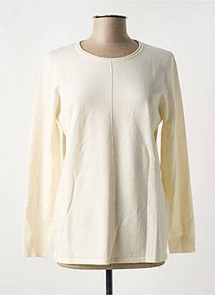 Pull coupe cintrée manches longues beige BARBARA LEBEK femme