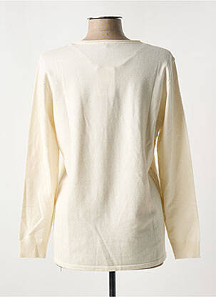 Pull coupe cintrée manches longues beige BARBARA LEBEK femme