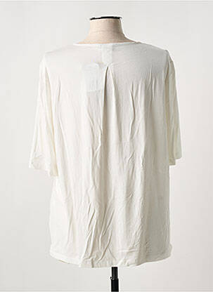 Blouse légère et transparente manches courtes beige BARBARA LEBEK femme