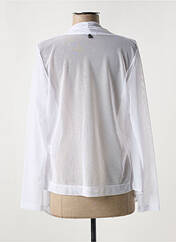 Gilet manches longues blanc MALOKA pour femme seconde vue