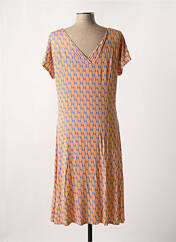Robe mi-longue orange FELINO pour femme seconde vue