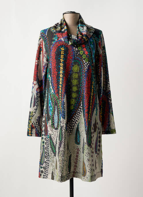 Robe mi-longue noir MALOKA pour femme