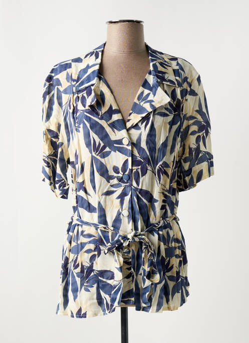 Tunique manches courtes bleu GRIFFON pour femme