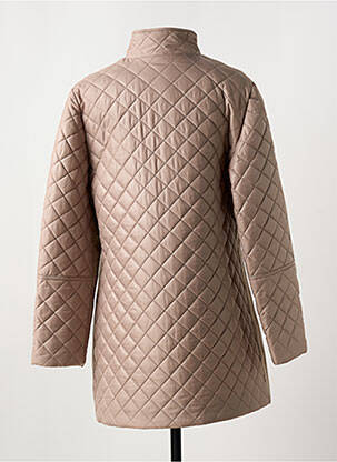 Manteau long coupe droite sans capuche marron MERI & ESCA femme