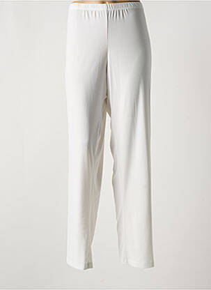 Pantalon droit taille élastique blanc GREGORY PAT femme