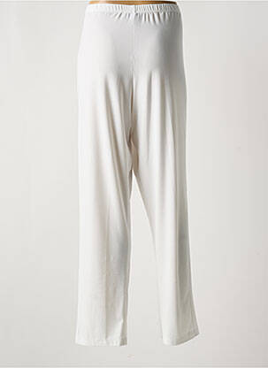 Pantalon droit taille élastique blanc GREGORY PAT femme