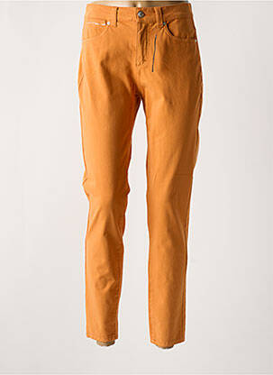 Pantalon slim poches jaune ANNA MONTANA femme