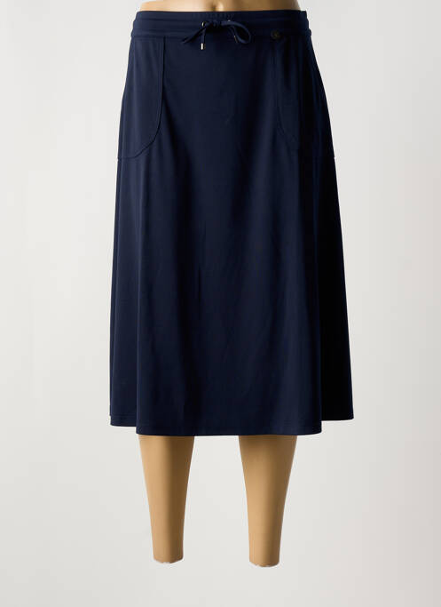 Jupe mi-longue bleu BARBARA LEBEK pour femme