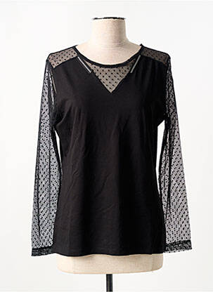 Top stretch manches longues noir GUY DUBOUIS femme