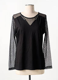 Top stretch manches longues noir GUY DUBOUIS femme
