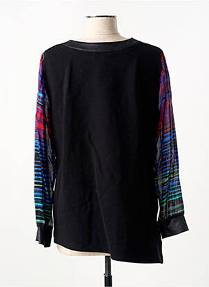 Tunique manches longues imprimé fantaisie noir MERI & ESCA femme