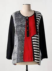 Tunique manches longues noir FRANCE RIVOIRE pour femme seconde vue