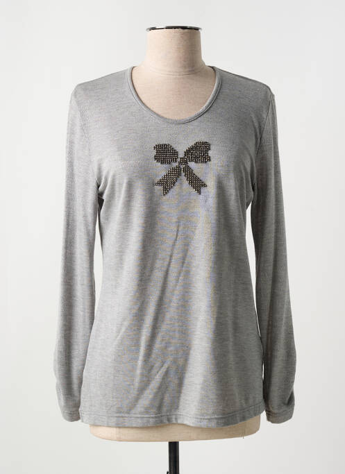 T-shirt gris MERI & ESCA pour femme