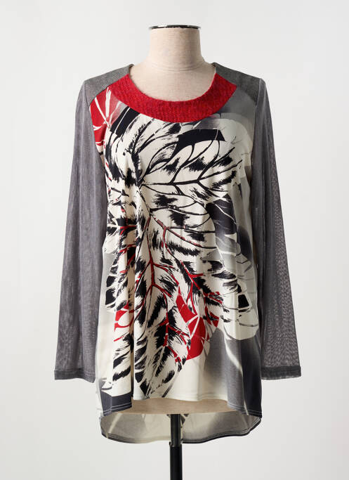 Tunique manches longues gris MERI & ESCA pour femme