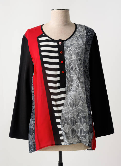 Tunique manches longues noir GUY DUBOUIS pour femme