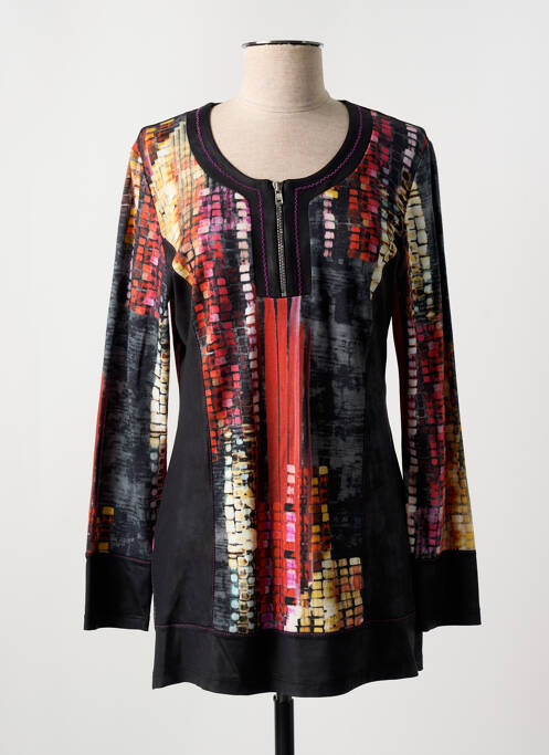 Tunique manches longues noir GUY DUBOUIS pour femme