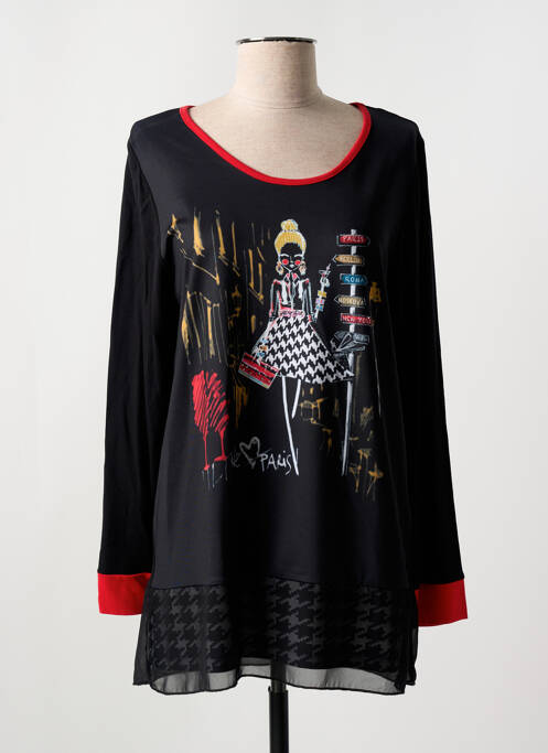 Tunique manches longues noir MERI & ESCA pour femme