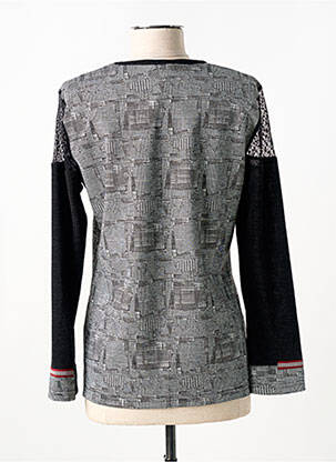 Pull coupe cintrée manches longues gris GUY DUBOUIS femme